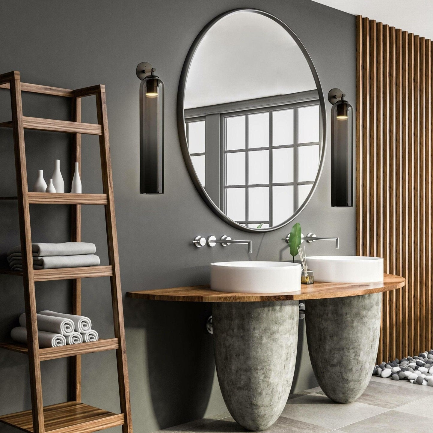 Elegant Art Glass Sconce with LED Lighting and Unique Design