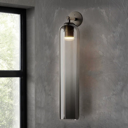 Elegant Art Glass Sconce with LED Lighting and Unique Design