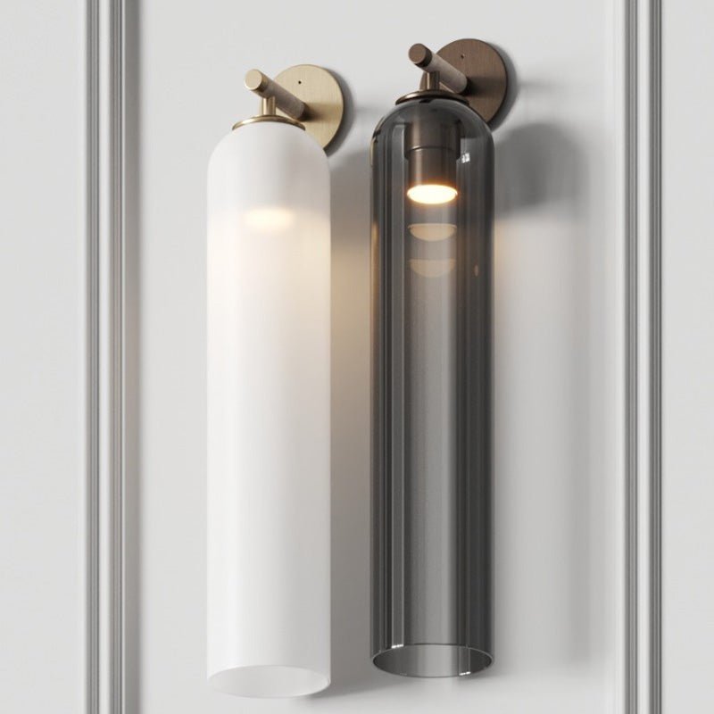 Elegant Art Glass Sconce with LED Lighting and Unique Design