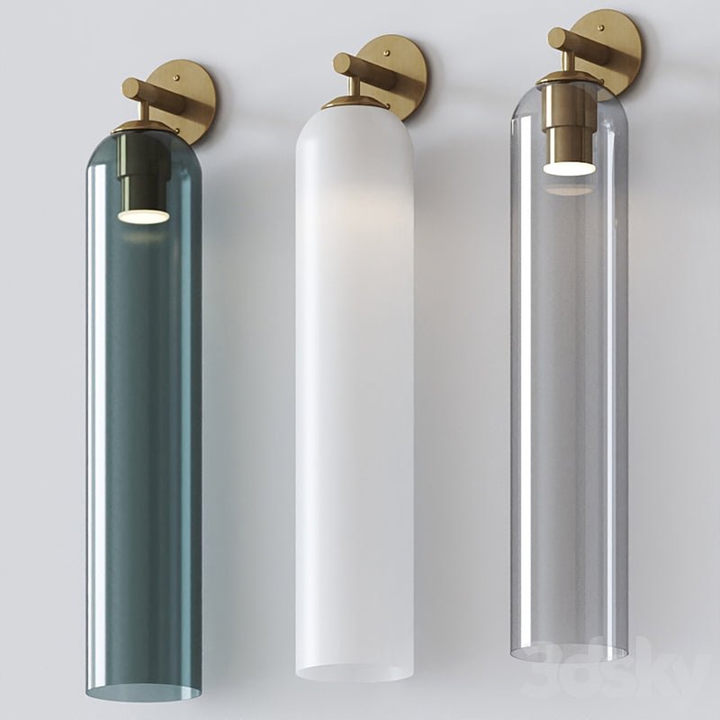 Elegant Art Glass Sconce with LED Lighting and Unique Design