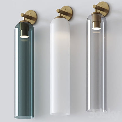 Elegant Art Glass Sconce with LED Lighting and Unique Design