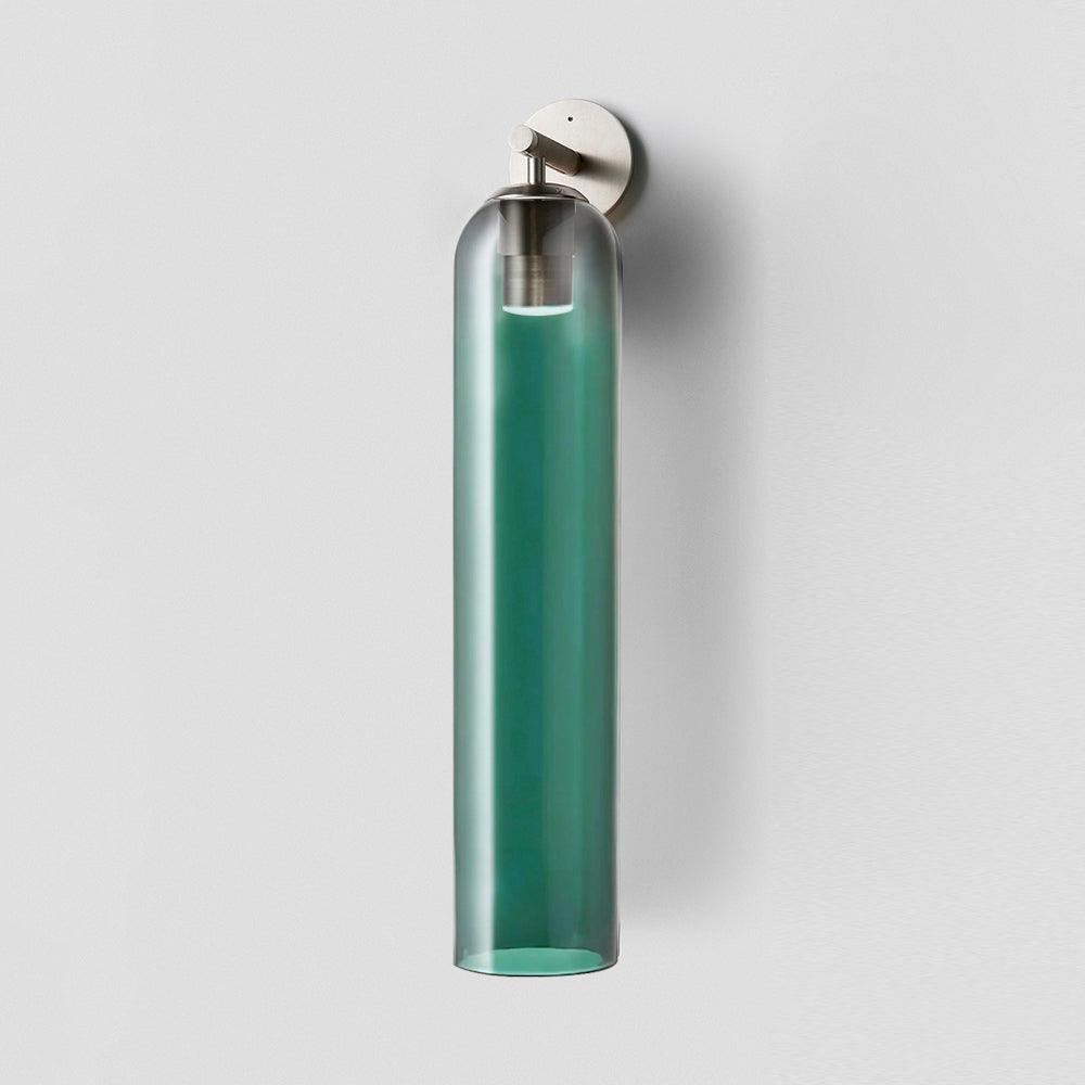 Elegant Art Glass Sconce with LED Lighting and Unique Design