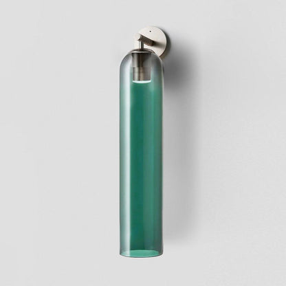 Elegant Art Glass Sconce with LED Lighting and Unique Design