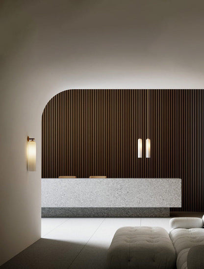 Elegant Art Glass Sconce with LED Lighting and Unique Design