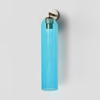 Elegant Art Glass Sconce with LED Lighting and Unique Design