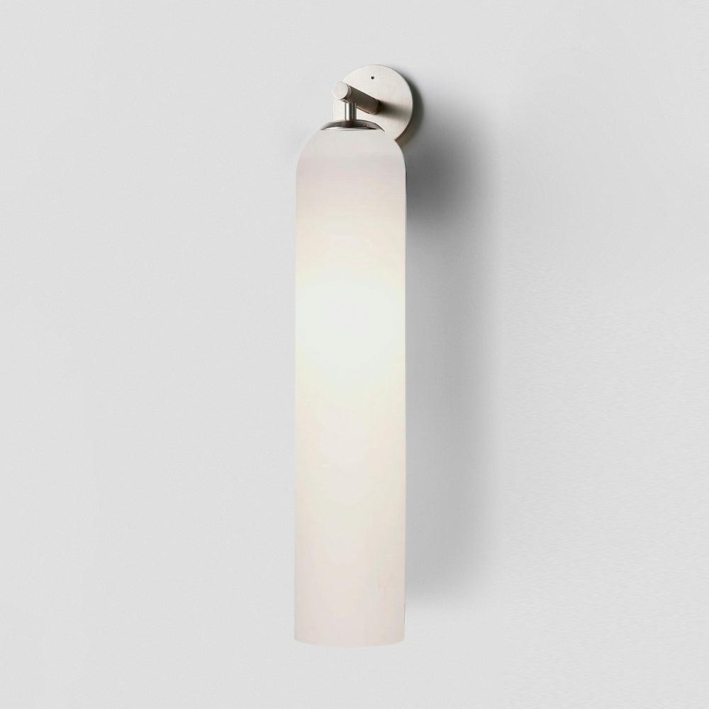 Elegant Art Glass Sconce with LED Lighting and Unique Design