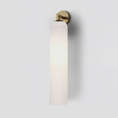 Elegant Art Glass Sconce with LED Lighting and Unique Design