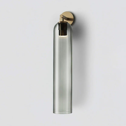 Elegant Art Glass Sconce with LED Lighting and Unique Design