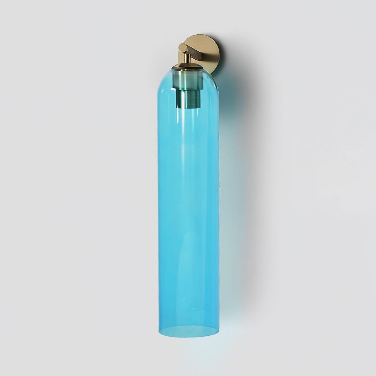 Elegant Art Glass Sconce with LED Lighting and Unique Design