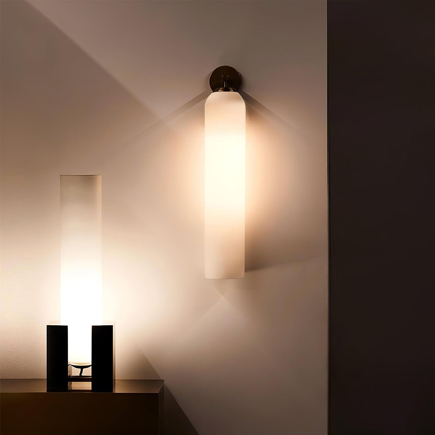 Elegant Art Glass Sconce with LED Lighting and Unique Design