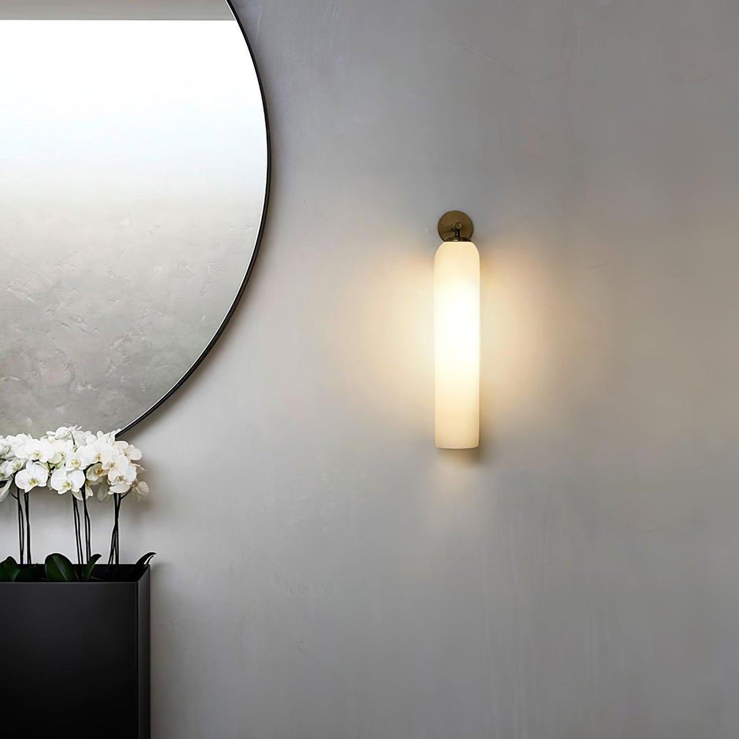 Elegant Art Glass Sconce with LED Lighting and Unique Design