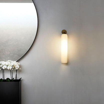 Elegant Art Glass Sconce with LED Lighting and Unique Design