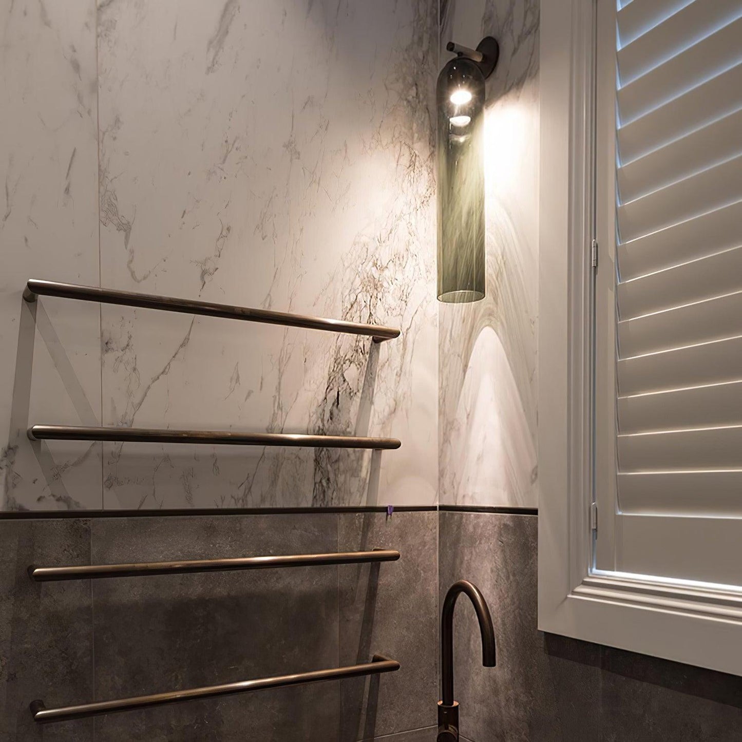 Elegant Art Glass Sconce with LED Lighting and Unique Design