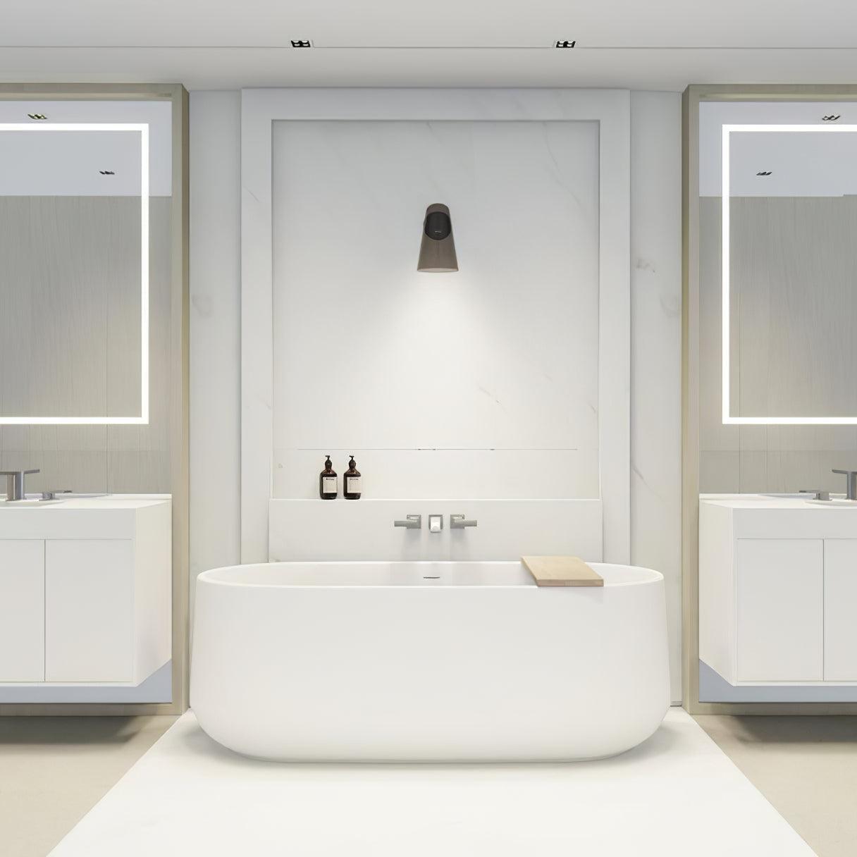 Elegant Conical Glass Wall Lamp - Soft Ambient Lighting & Energy Effic