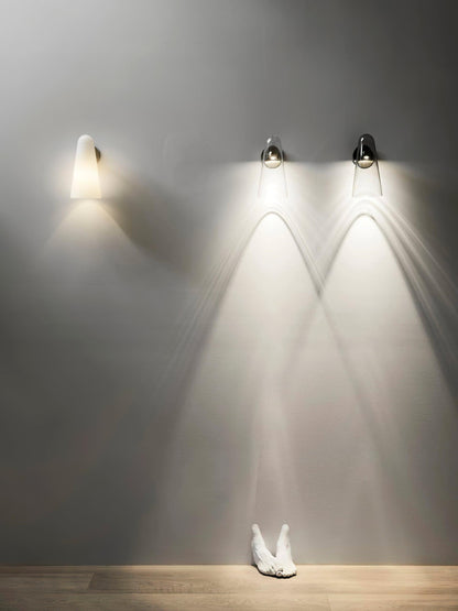 Elegant Conical Glass Wall Lamp - Soft Ambient Lighting & Energy Effic