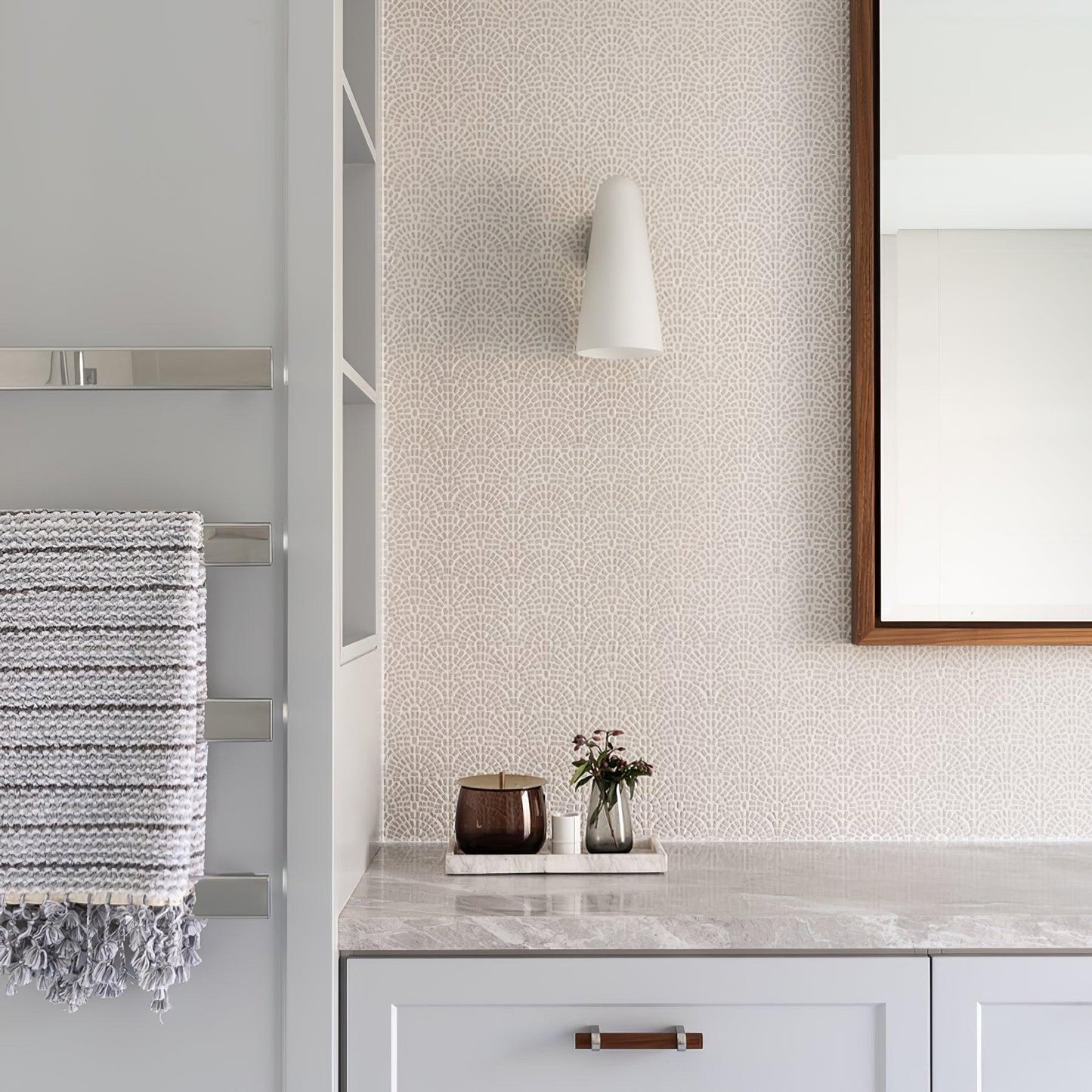 Elegant Conical Glass Wall Lamp - Soft Ambient Lighting & Energy Effic