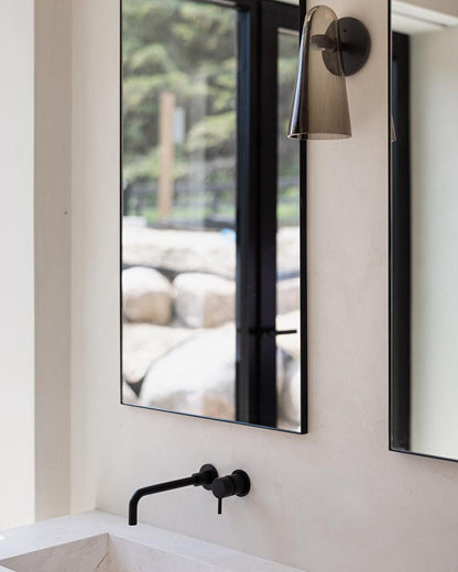 Elegant Conical Glass Wall Lamp - Soft Ambient Lighting & Energy Effic