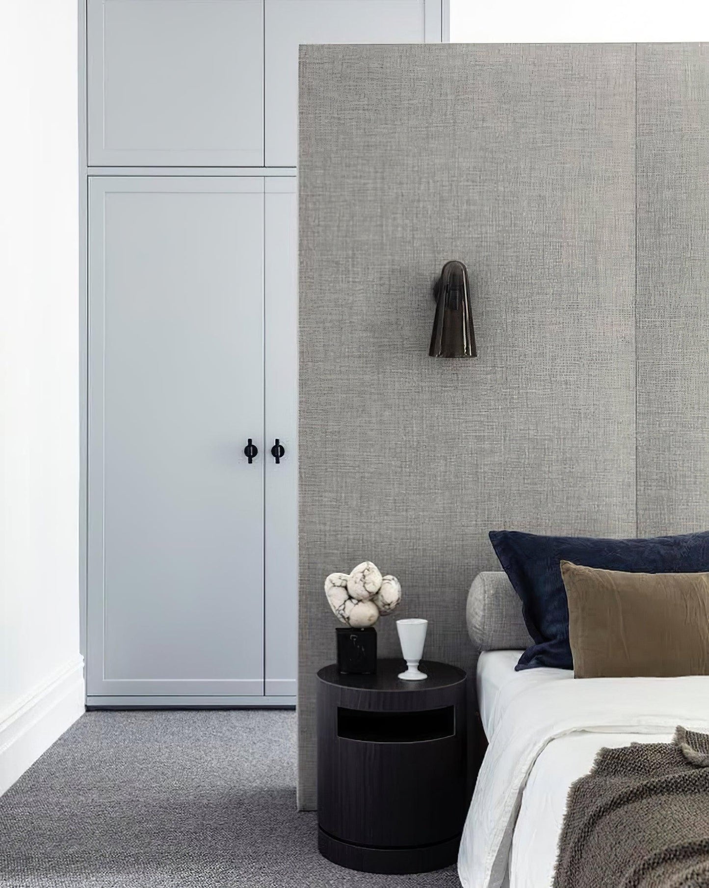 Elegant Conical Glass Wall Lamp - Soft Ambient Lighting & Energy Effic