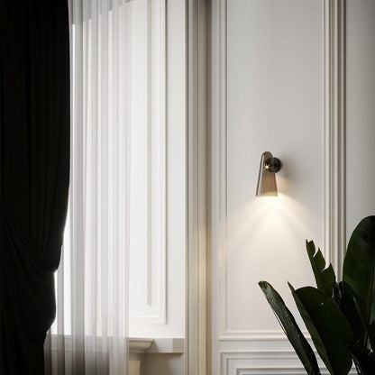 Elegant Conical Glass Wall Lamp - Soft Ambient Lighting & Energy Effic