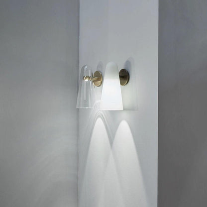 Elegant Conical Glass Wall Lamp - Soft Ambient Lighting & Energy Effic