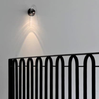 Elegant Conical Glass Wall Lamp - Soft Ambient Lighting & Energy Effic
