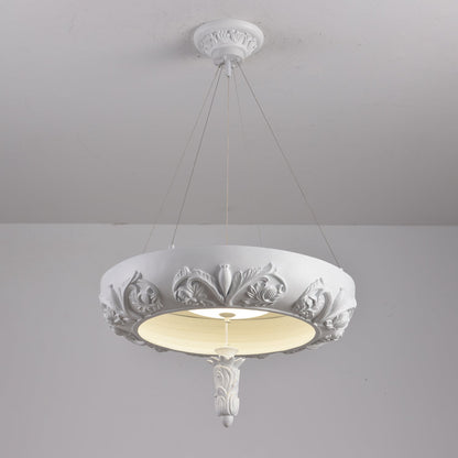 Elegant Artistic Carved Chandelier with Adjustable Brightness & Unique