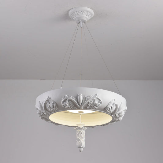 Elegant Artistic Carved Chandelier with Adjustable Brightness & Unique