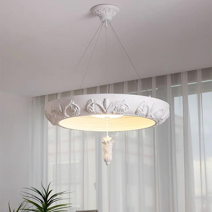 Elegant Artistic Carved Chandelier with Adjustable Brightness & Unique