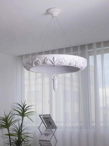 Elegant Artistic Carved Chandelier with Adjustable Brightness & Unique