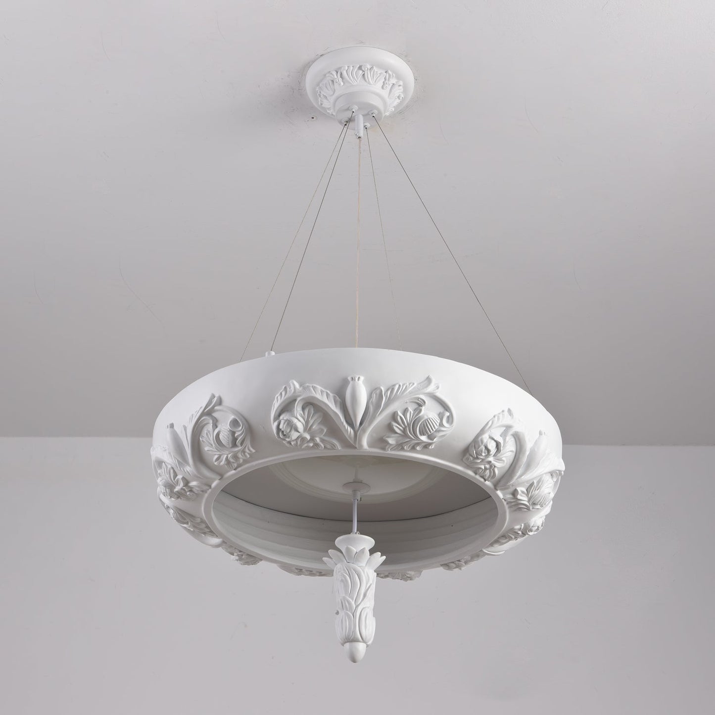 Elegant Artistic Carved Chandelier with Adjustable Brightness & Unique