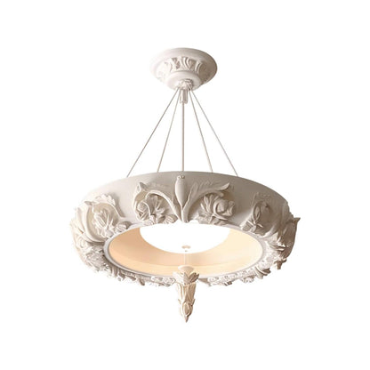 Elegant Artistic Carved Chandelier with Adjustable Brightness & Unique