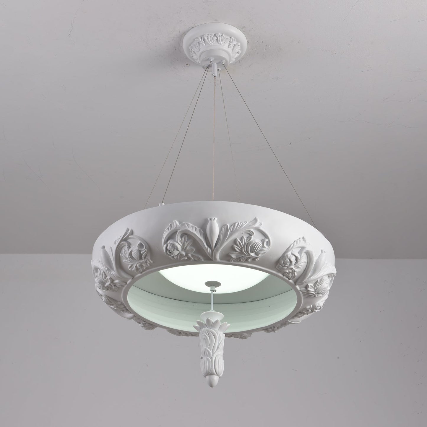 Elegant Artistic Carved Chandelier with Adjustable Brightness & Unique
