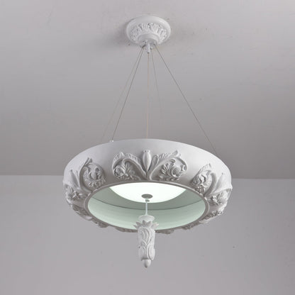 Elegant Artistic Carved Chandelier with Adjustable Brightness & Unique