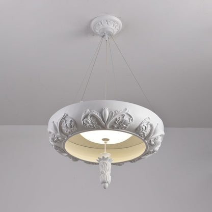 Elegant Artistic Carved Chandelier with Adjustable Brightness & Unique
