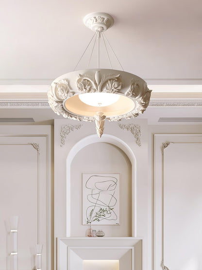 Elegant Artistic Carved Chandelier with Adjustable Brightness & Unique