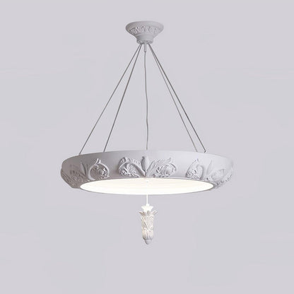 Elegant Artistic Carved Chandelier with Adjustable Brightness & Unique