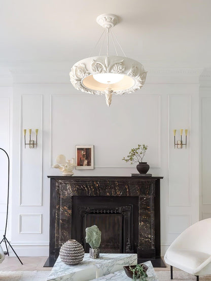 Elegant Artistic Carved Chandelier with Adjustable Brightness & Unique
