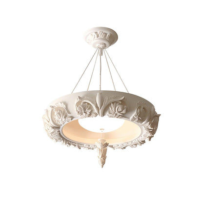 Elegant Artistic Carved Chandelier with Adjustable Brightness & Unique
