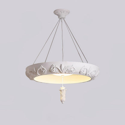 Elegant Artistic Carved Chandelier with Adjustable Brightness & Unique