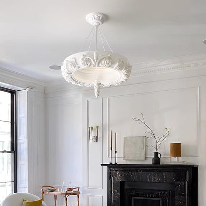 Elegant Artistic Carved Chandelier with Adjustable Brightness & Unique