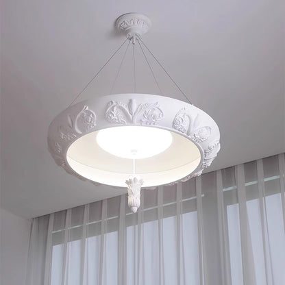 Elegant Artistic Carved Chandelier with Adjustable Brightness & Unique