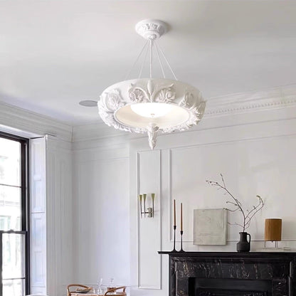 Elegant Artistic Carved Chandelier with Adjustable Brightness & Unique