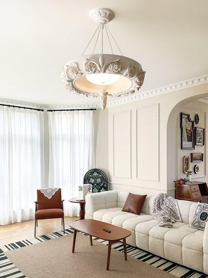 Elegant Artistic Carved Chandelier with Adjustable Brightness & Unique