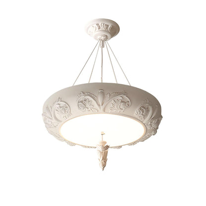 Elegant Artistic Carved Chandelier with Adjustable Brightness & Unique