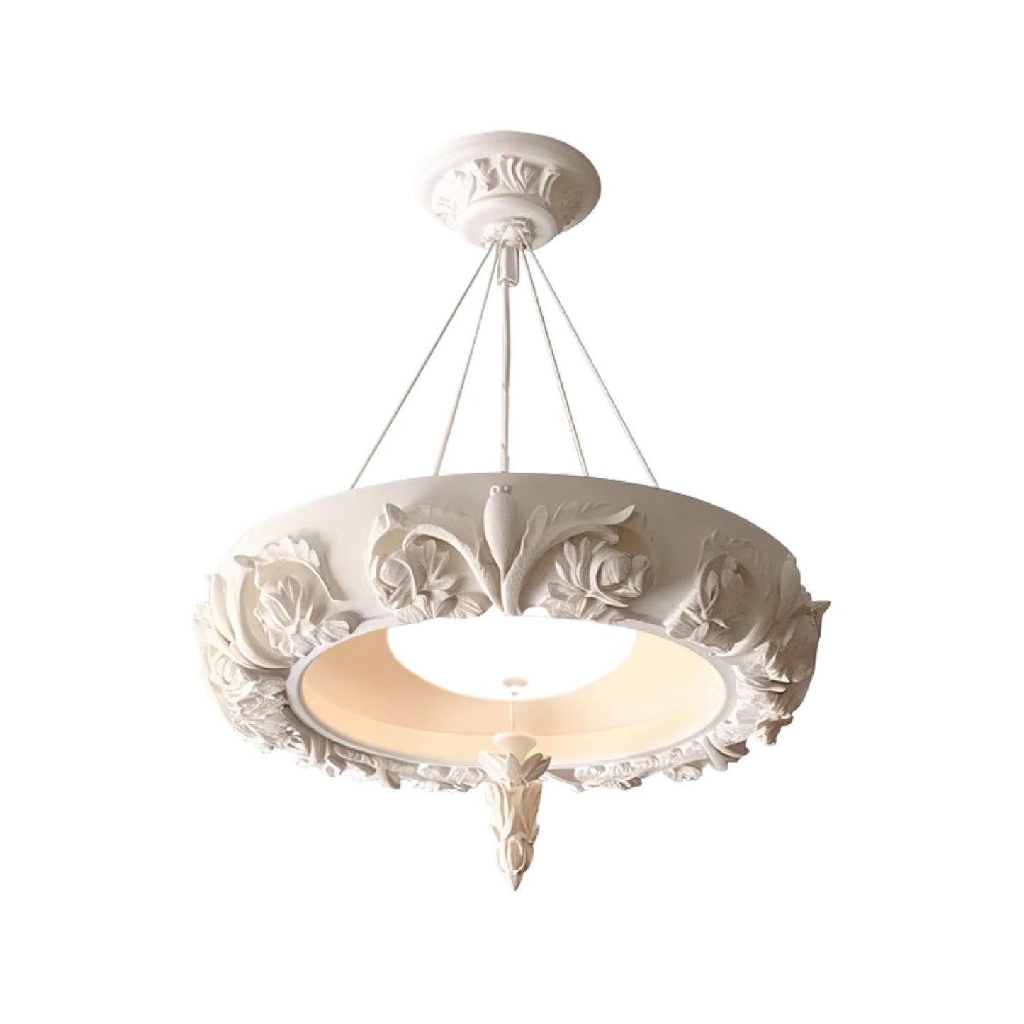 Elegant Artistic Carved Chandelier with Adjustable Brightness & Unique