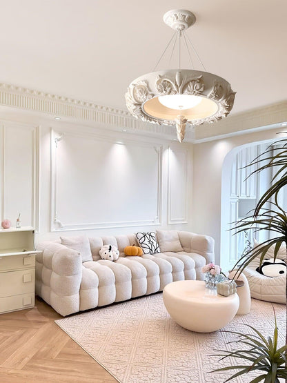 Elegant Artistic Carved Chandelier with Adjustable Brightness & Unique
