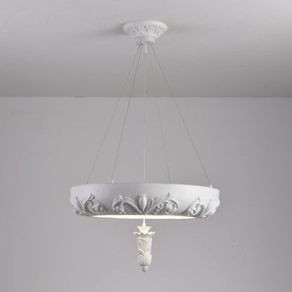 Elegant Artistic Carved Chandelier with Adjustable Brightness & Unique