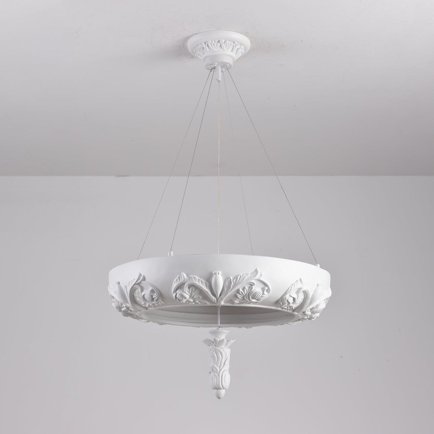 Elegant Artistic Carved Chandelier with Adjustable Brightness & Unique
