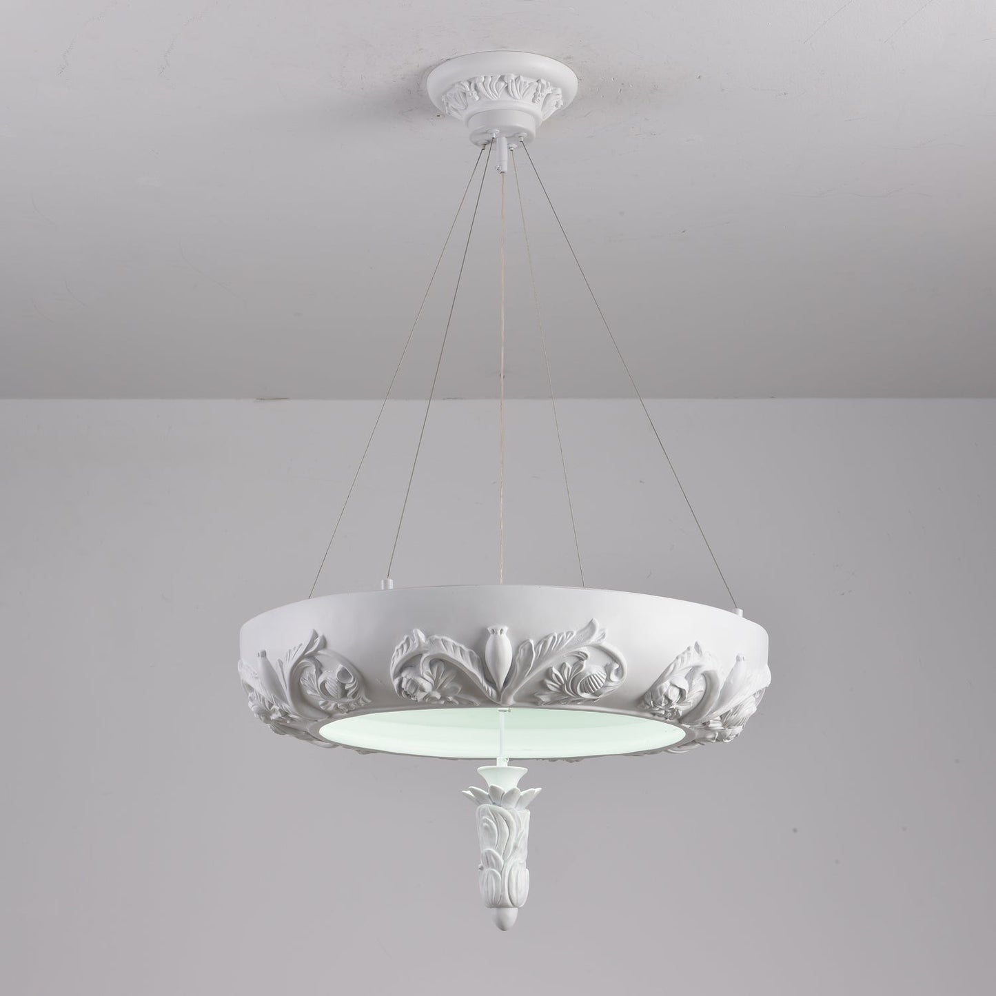 Elegant Artistic Carved Chandelier with Adjustable Brightness & Unique