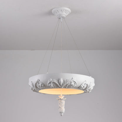 Elegant Artistic Carved Chandelier with Adjustable Brightness & Unique